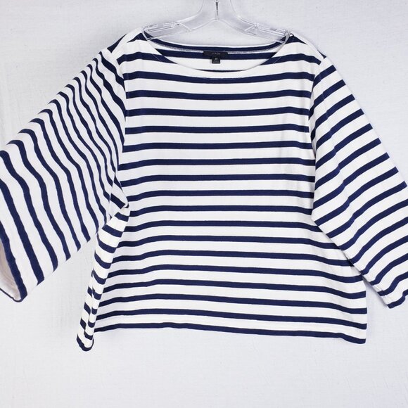 J Crew Classic Mariner Boatneck T-shirt in Stripe BF359 size 3X Nautical Preppy - Picture 14 of 16